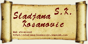 Slađana Kosanović vizit kartica